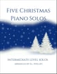 Five Christmas Piano Solos piano sheet music cover